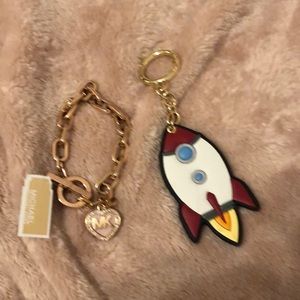 Michael Kors bracelet and key chain